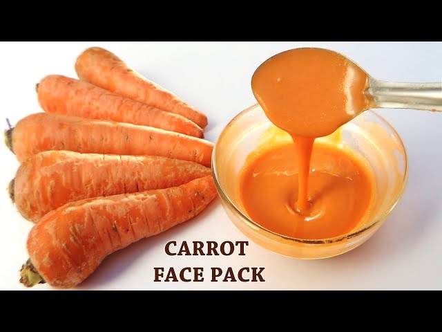 HOMEMADE CARROT FACE PACK FOR GLOWING SKIN , PIGMENTATION, SKIN WHITENING | GAJAR CARROT FACE MASK