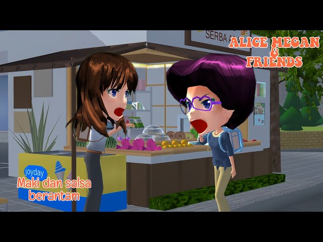 ALICE MEGAN & FRIENDS [MAKI DAN SALSA MARAHAN] || SAKURA SCHOOL SIMULATOR