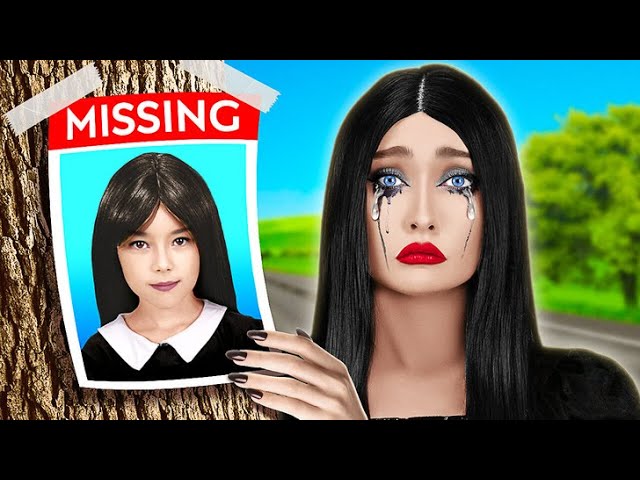 Wednesday Addams and Super Mario are Missing in Real Life! Rich vs Broke Funny Story by Rocketmons!