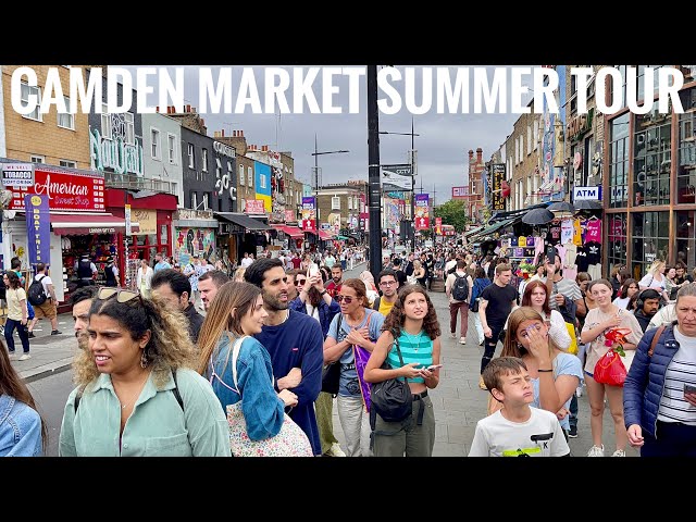 Camden Market London | Camden High Street | Camden Market Food | London Summer Walk 2022 [4K HDR]