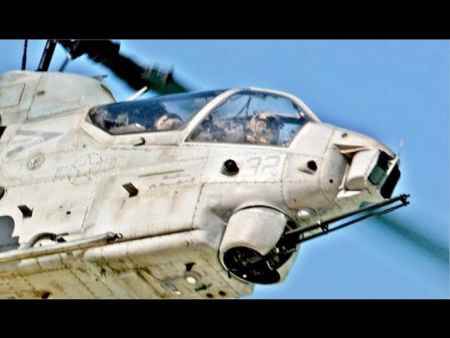 First US Military 360 Video of the AH-1Z Viper Military Helicopter Aircraft