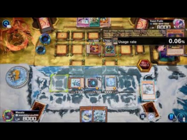 Yugioh master duel(friend duel)Ice barrier  vs Red dragon archfiend