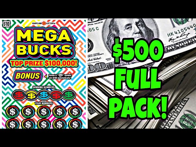 MEGA BUCKS MD LOTTERY SCRATCH OFF TICKETS | ENTIRE PACK #scratchers #lottery