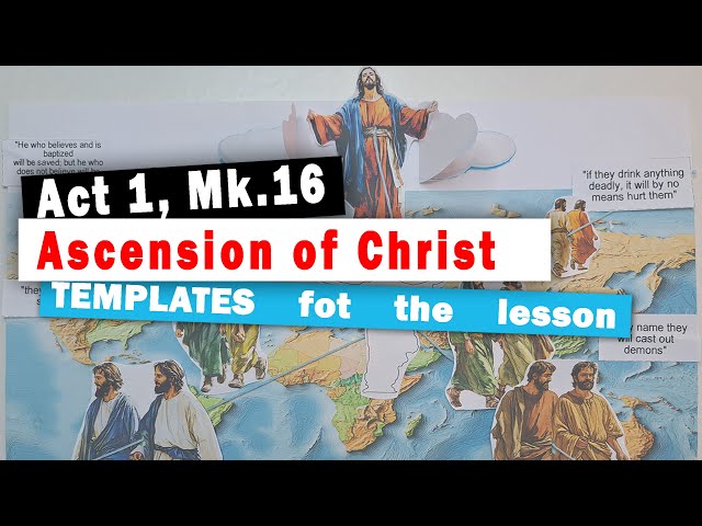 Ascension of Christ paper Craft for children | Templates for a lesson in Sunday school