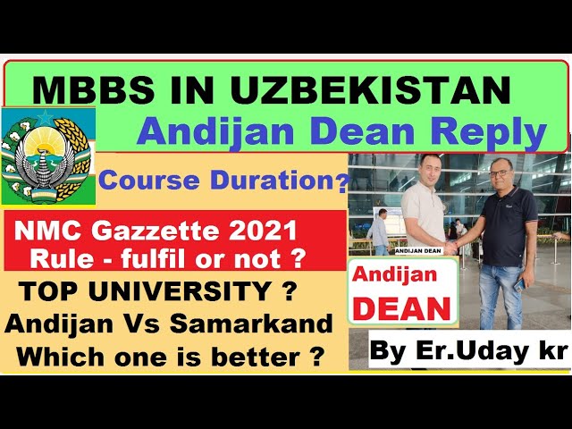 MBBS IN UZBEKISTAN ,which one is better , Samarkand Vs Andijan Vs Fergana /Tashkent .