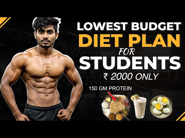 LOWEST BUDGET Diet Plan for STUDENTS (High Protein & No Supplements) | Full Day of Eating