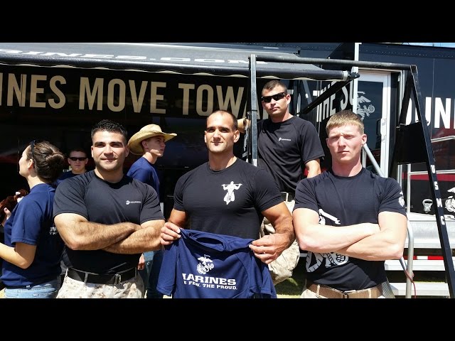 35 Marine Pull-ups Oklahoma State Fair 2014