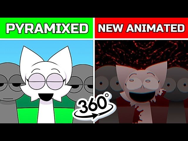 360 VR |  Incredibox Sprunki Pyramixed But Animated New Version - Normal VS Horror Versions