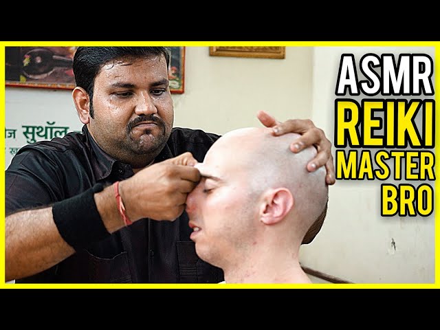 *EXTREMELY LOUD* neck ear and elbow CRACKING by REIKI MASTER BRO | ASMR Barber