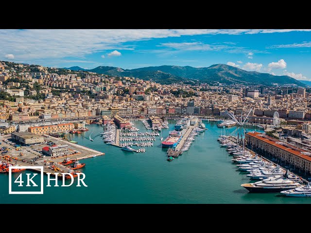 Genova, Italia - Film in 4K Ultra HDR con musica Rilassante