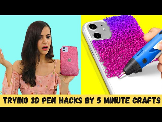 TRYING 3D Pen and GLUE GUN HACKS by 5 Minute Crafts