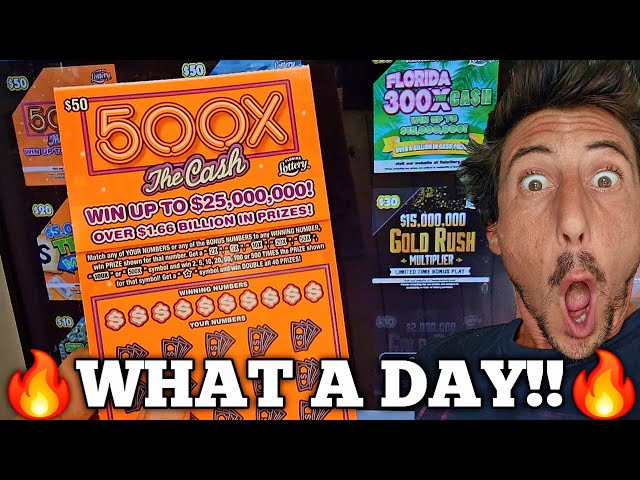 🔥What a Day!!! $50 500X Ticket!! | Scratch Life🚀