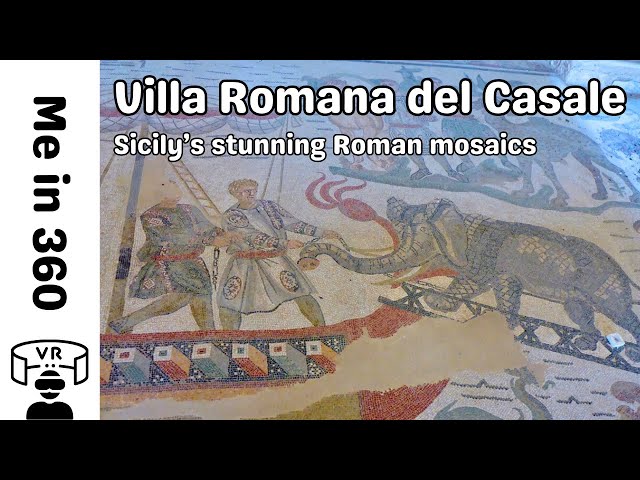 SICILY in 360º - World’s best mosaics in VILLA ROMANA DEL CASALE in ITALY - 360 VR