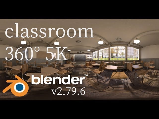 Blender classroom 360° 5K VP9