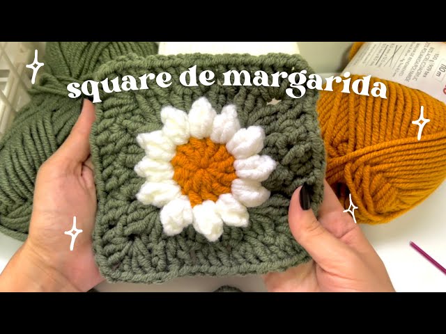 ✨ granny Square de Margarida SUPER FÁCIL 🌼