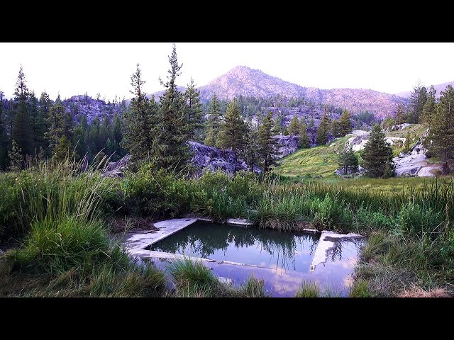 Remote Hot Springs In Sierra Nevada, California 4K - Mono Hot Springs pt.1