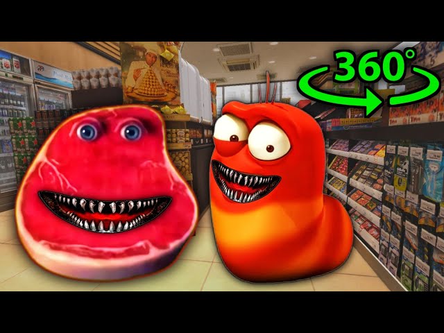 360° E E Ei I'm on vacation vs Oi Oi Oi Red Larva - Supermarket #2 | VR 4K Experience