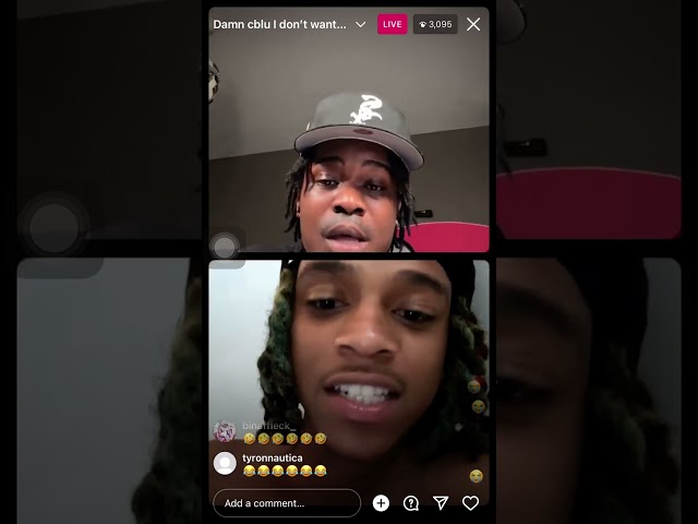 C Blu and BMG Upperclass argue on ig live 6/8/23 😂😂