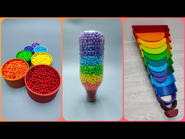 Oddly satisfying Reverse video. Colorful Relaxing Compilation. No talking, no music