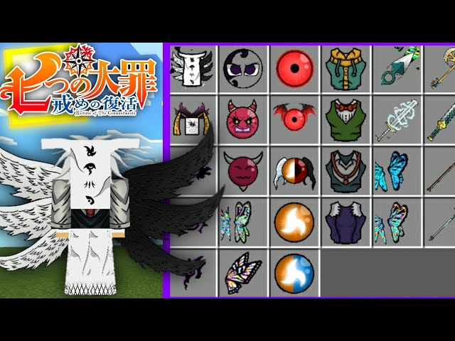 NOVO !! ADDON/MOD NANATSU NO TAIZAR HD COM NOVOS CLÃ  E MUITO PARA O MINECRAFT PE