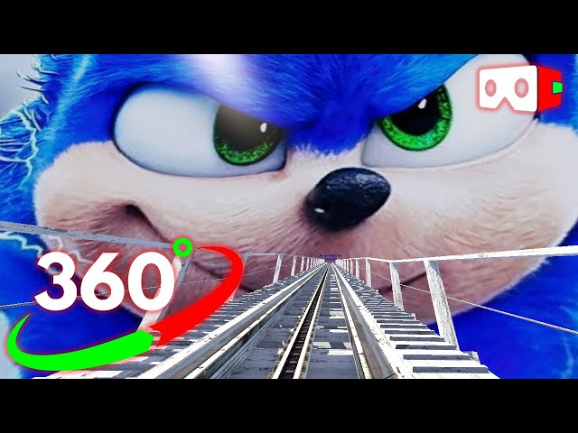 🔴VR 360° Sonic The Hedgehog Roller Coaster for Virtual Reality