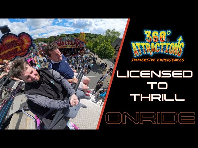 Licensed To Thrill  8k 360° | Turners funfairs | Morpeth Fair Day 2024