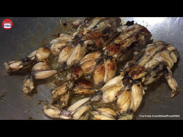 Amazing Street Food in Asia Cambodian Village Food Factory - Tong Yam Frog Best Asian Recipes