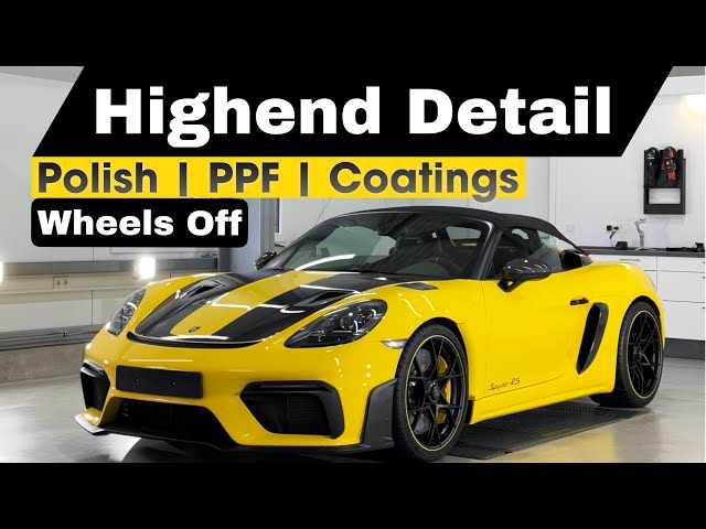 HIGHEND Car Detailing Porsche Spyder RS || PPF + GRAPHEN- & Keramikversiegelung || PS Car Garage