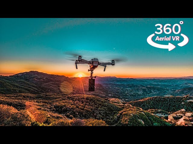 Topanga Lookout in Aerial 360° - best sunset hiking trail in Southern California | 360 Travel Vlog