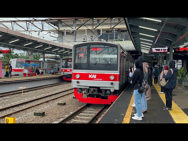 Kompilasi Kereta Krl  Dan Kereta Bandara Dinas Sore Di Stasiun Tanah Abang Marchen Face,Jr205,Tm6000