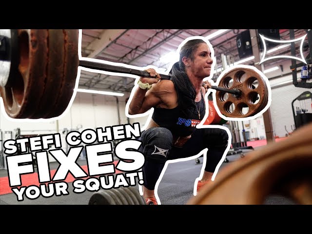 World Record Holder STEFI COHEN Fixes Your Squat! | @ Super Training Gym