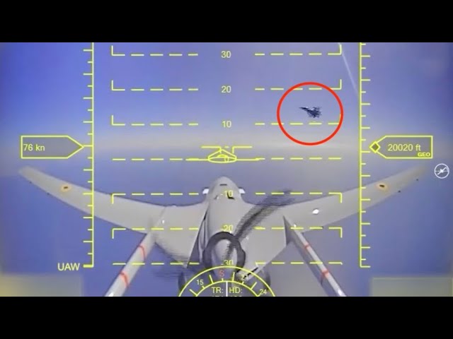 Bayraktar Drone Flies Through Russian Su-27 Jet Wash