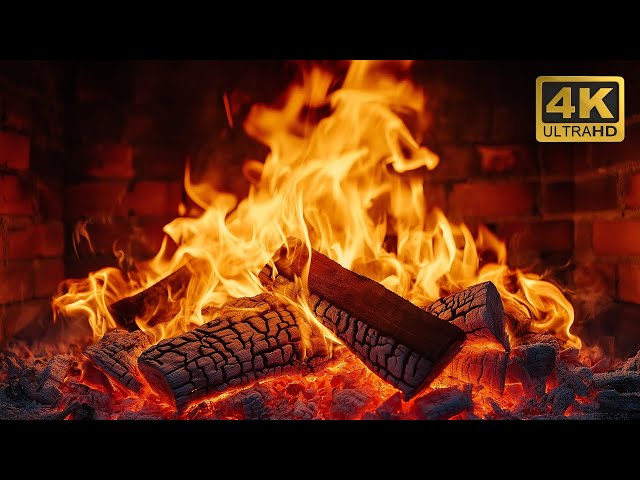 🔥 The Best Burning Fireplace: Cozy Crackling Logs and Soothing Glow for Sleep and Relaxation 4K UHD