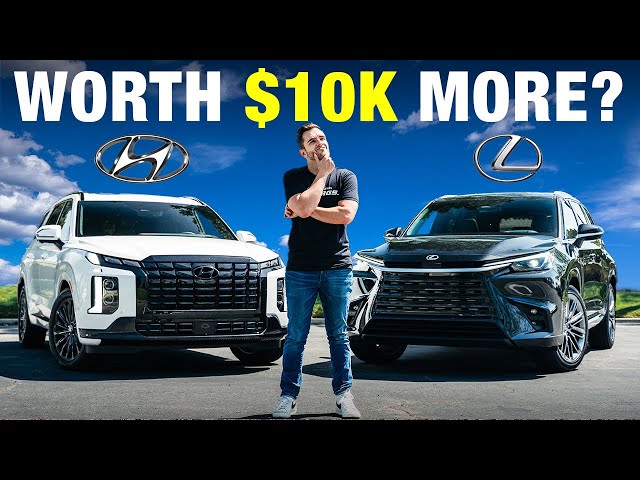 Lexus TX 350 vs. Hyundai Palisade Calligraphy Night Edition: Is the Lexus Worth the Extra $10,000?