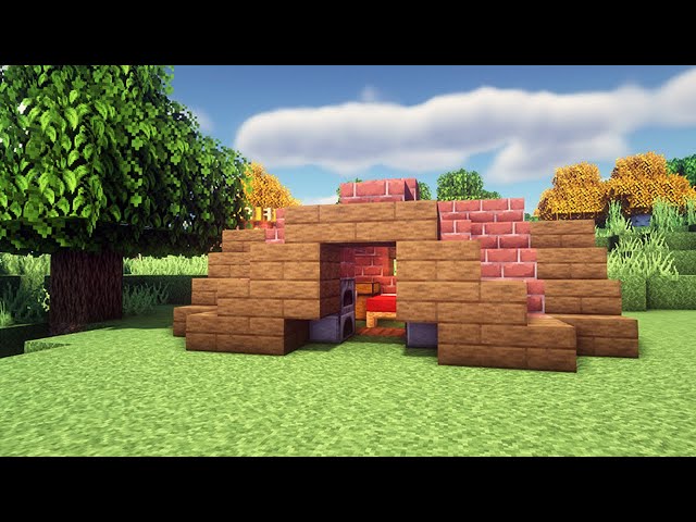 Minecraft | How to Build a Small Survival Starter House | Tent Design