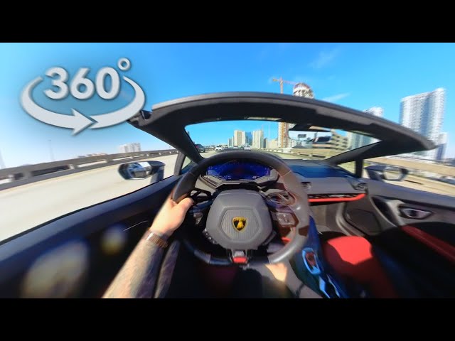 360 VR | Lamborghini Spyder in Miami