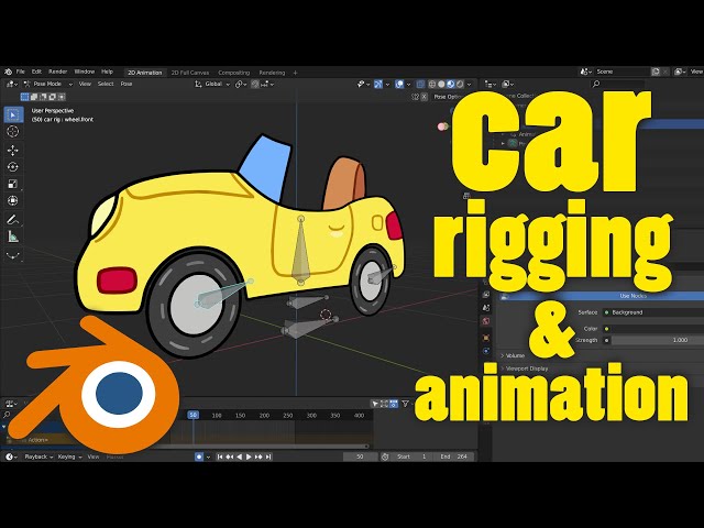 Simple Grease Pencil Car Rigging & Animation Method | Blender 2.93