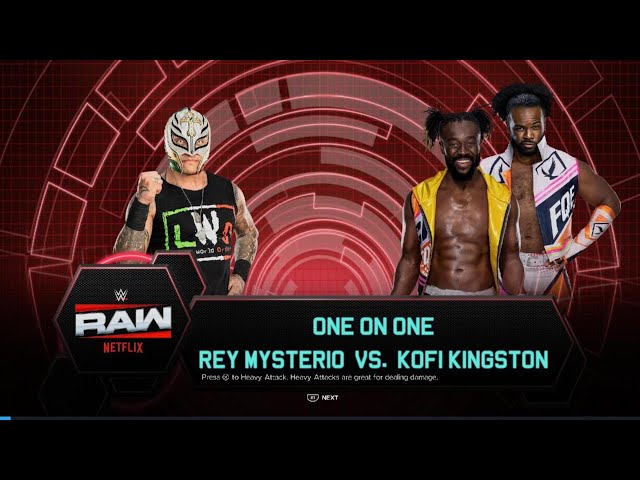 WWE 2K24 Rey Mysterio Vs Kofi Kingston