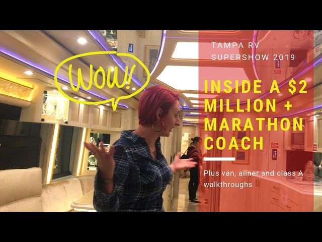 We Toured the $2 Million + Marathon Coach @ Tampa RV Supershow 2019