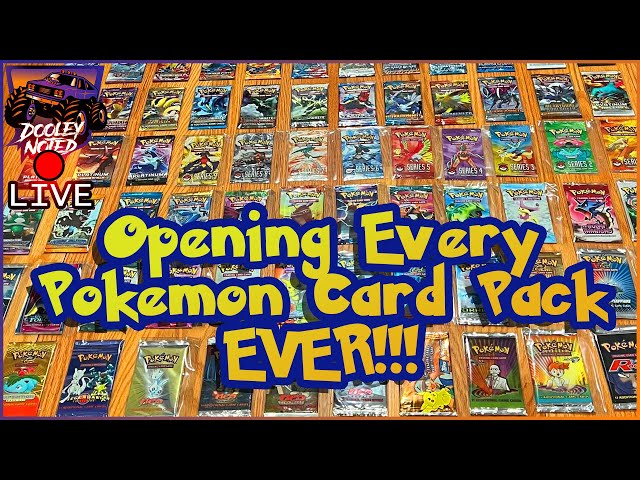 Opening One of Every Pokemon Card Pack Ever!