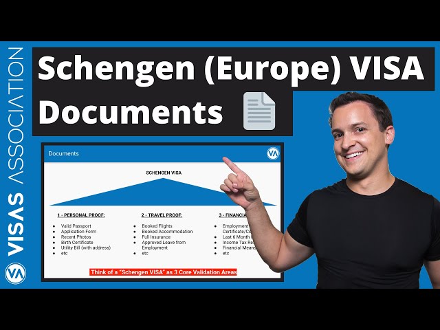 Schengen VISA - What Documents Do I Require & Need for European VISA?