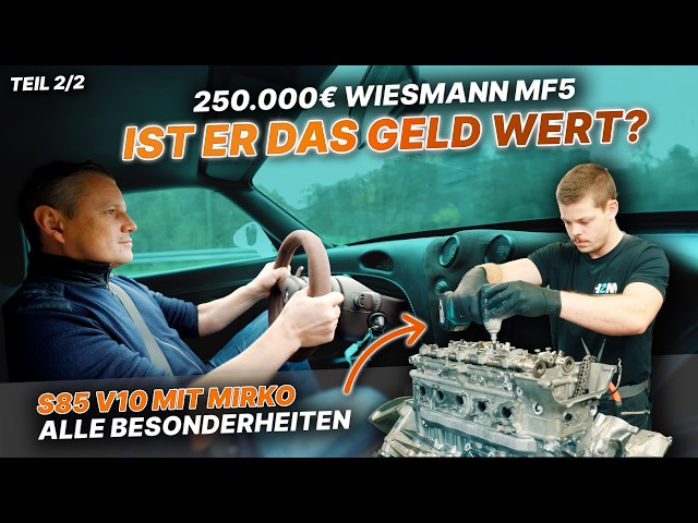 Müssen wir auf Übermaß gehen? LAGERSCHADEN beim WIESMANN GT MF5 - BMW S85 V10 - Teil 2/2