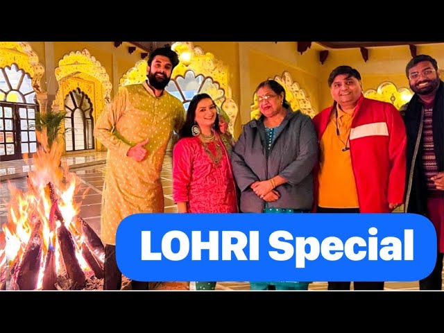 Bade Paaji & Bhabhi ki First Lohri Celebration at Noor Mahal Palace !!