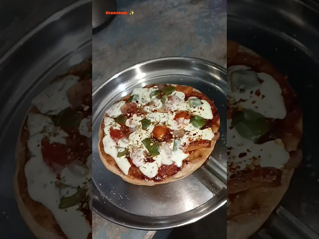 🤩baking 🍕 pizza at home on pan🍳