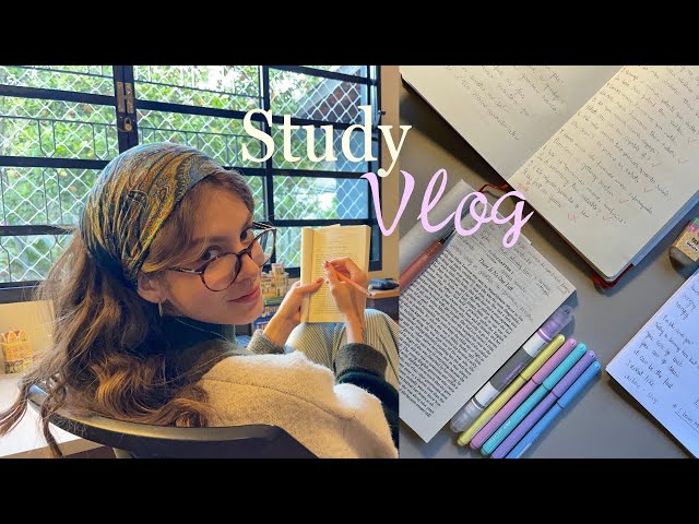 STUDY VLOG | Studying English without freaking out 📚🤓