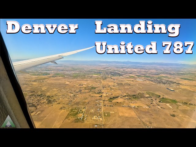 United Boeing 787 Denver Landing 2024