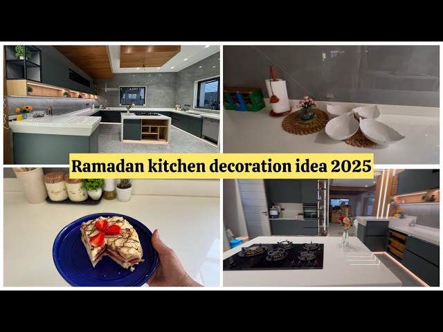 Ramadan kitchen decoration idea 2025/￼New kitchen decoration, idea/strawberry, milk, toast, sandwich