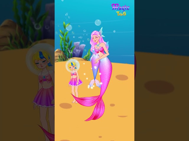 Orphaned child was adopted by mermaids 👩‍👧 Moral Lesson #shorts #viral #fairytales