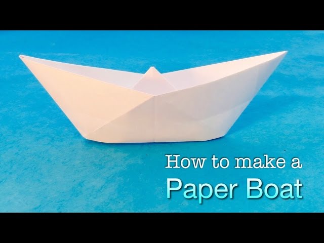 How to make a Paper Boat. Easy Origami Boat tutorial.