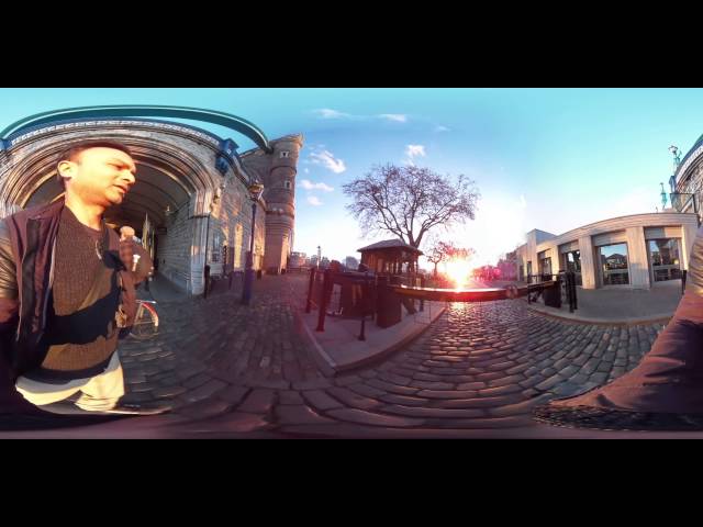 4K 360 VR Walking London : Tower Bridge to The Tower Of London